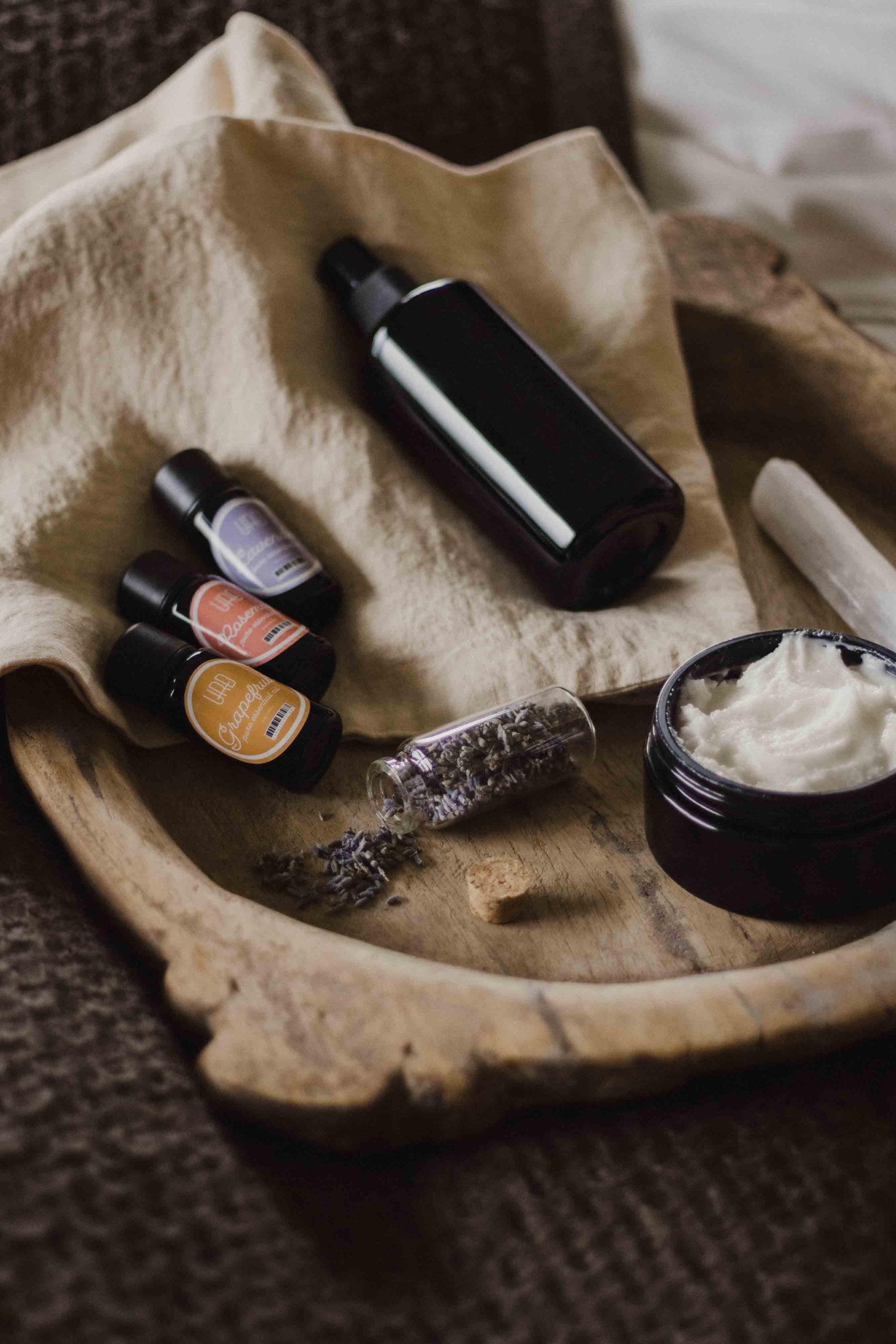 Pure essential oils. 