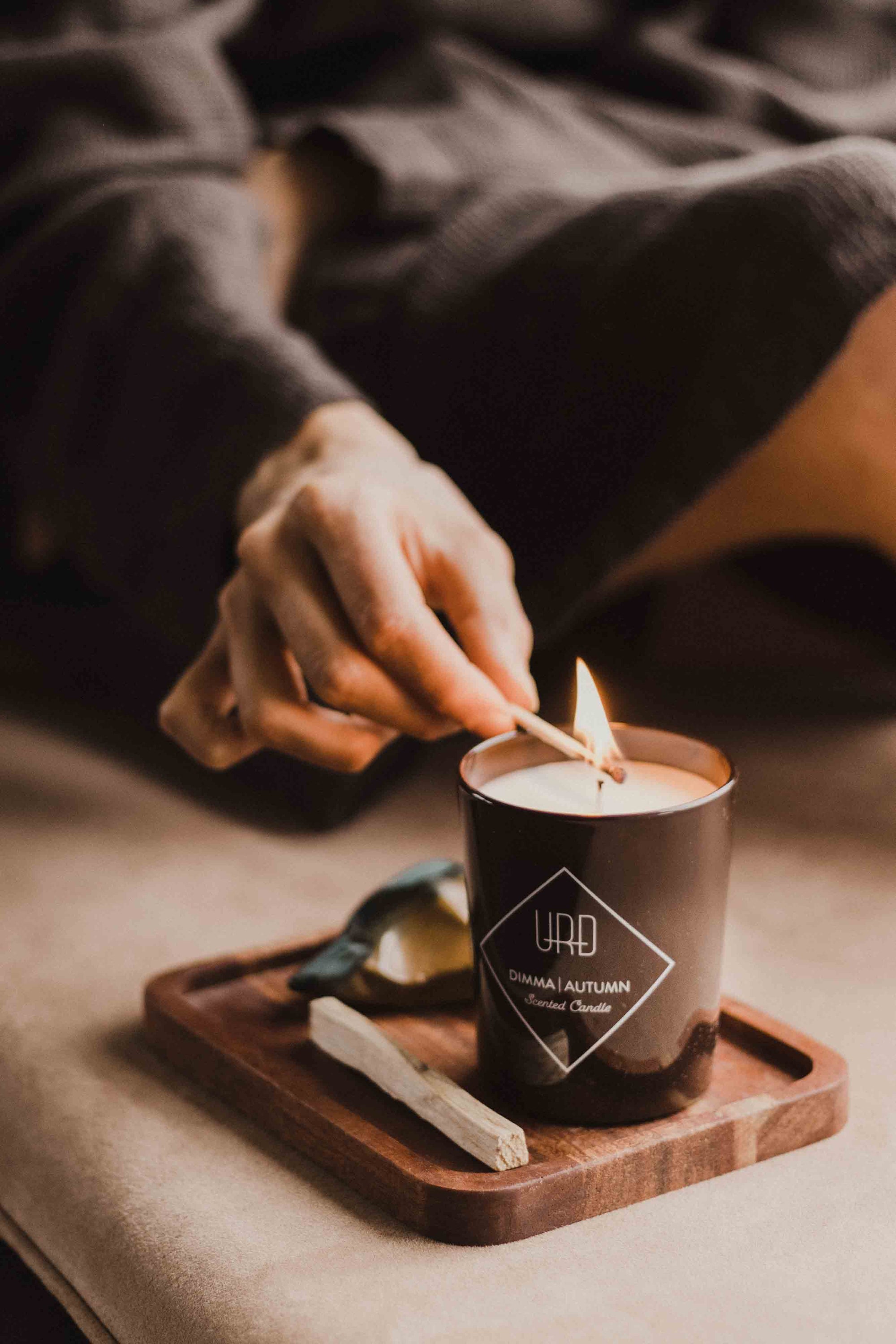 URÐ candles are made from a blend of high-quality soya and beeswax.